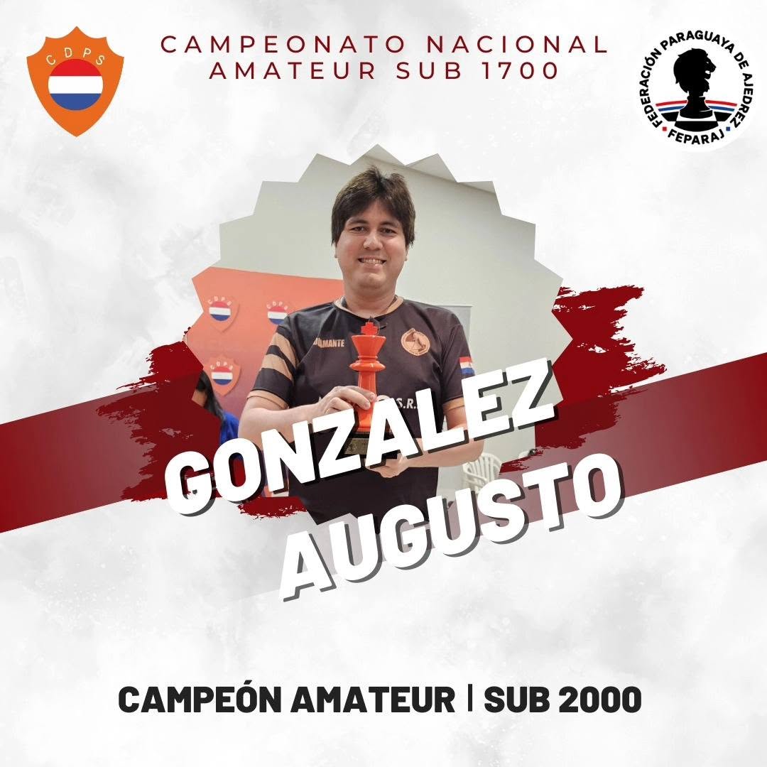 Augusto González, Campeón Nacional Amateur Sub 2000